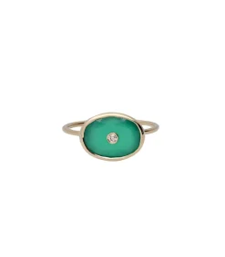 New Bague Orso Green Onyx Femme Bagues