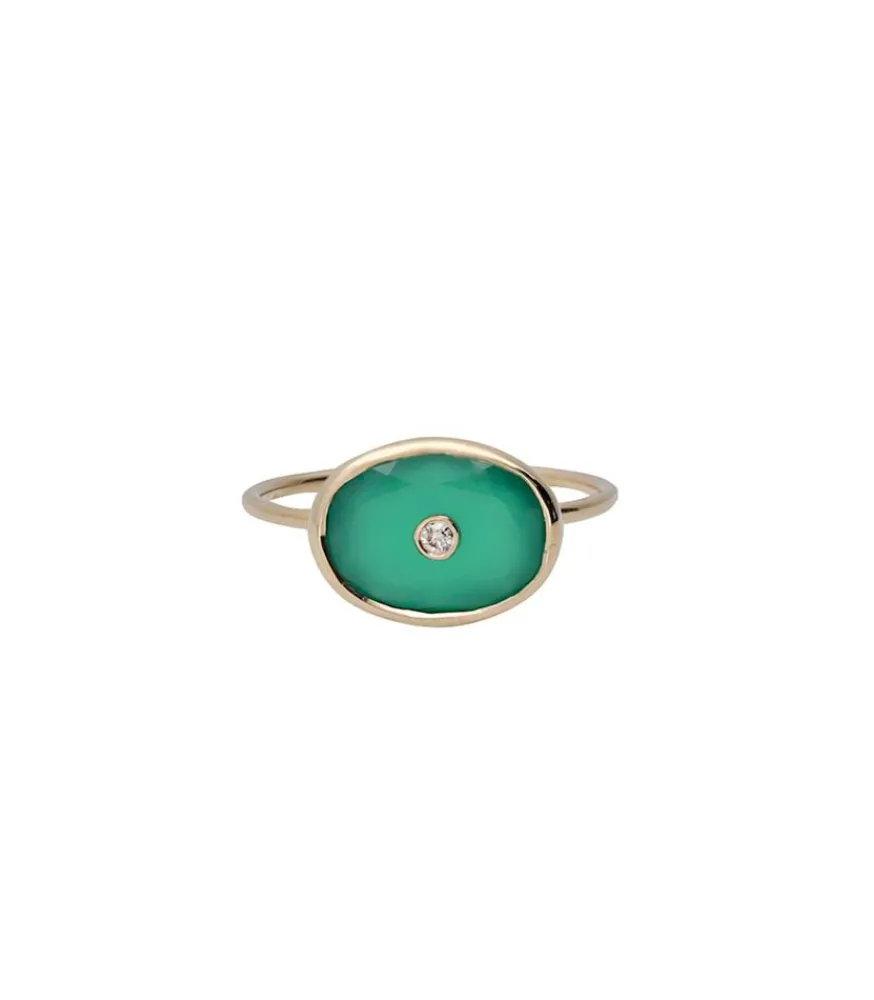New Bague Orso Green Onyx Femme Bagues