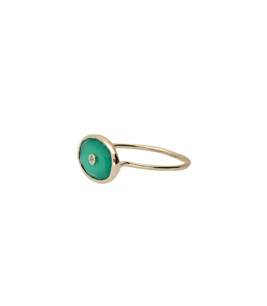 New Bague Orso Green Onyx Femme Bagues