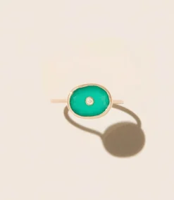 New Bague Orso Green Onyx Femme Bagues