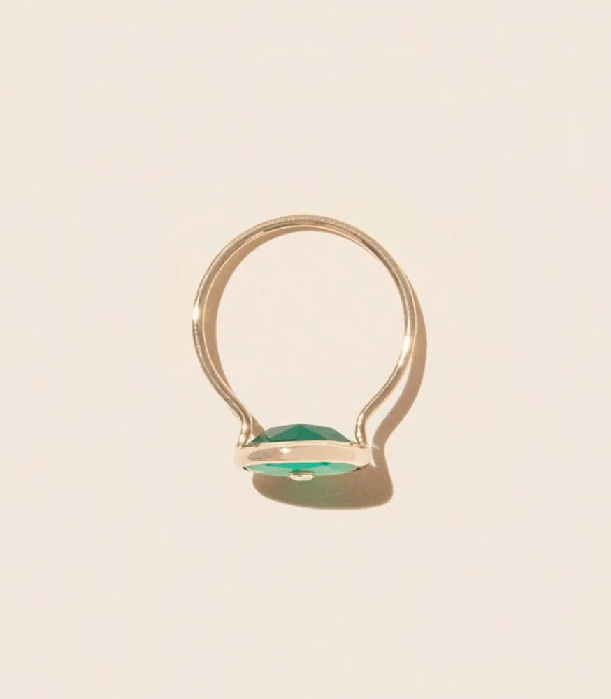New Bague Orso Green Onyx Femme Bagues