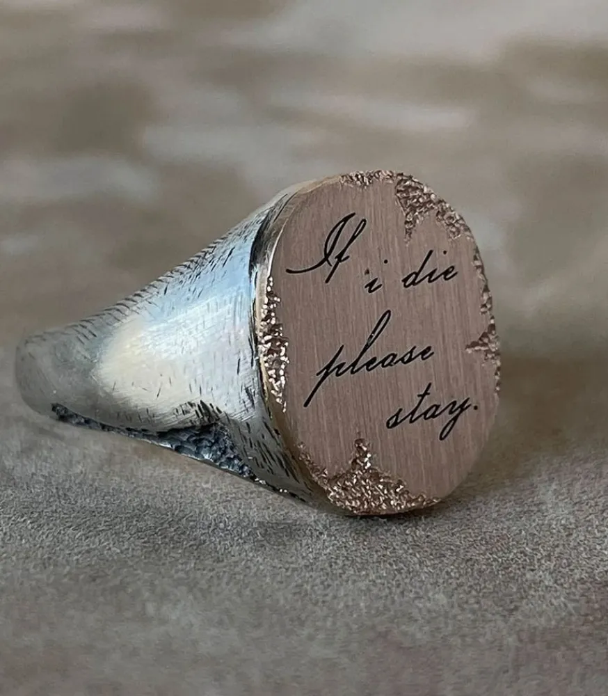 Hot Bague Please Stay Red Gold Femme Bagues