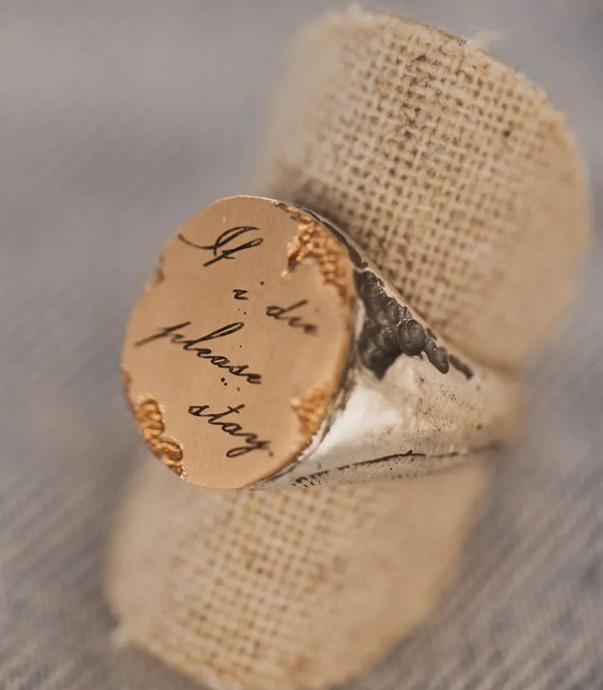 Hot Bague Please Stay Red Gold Femme Bagues