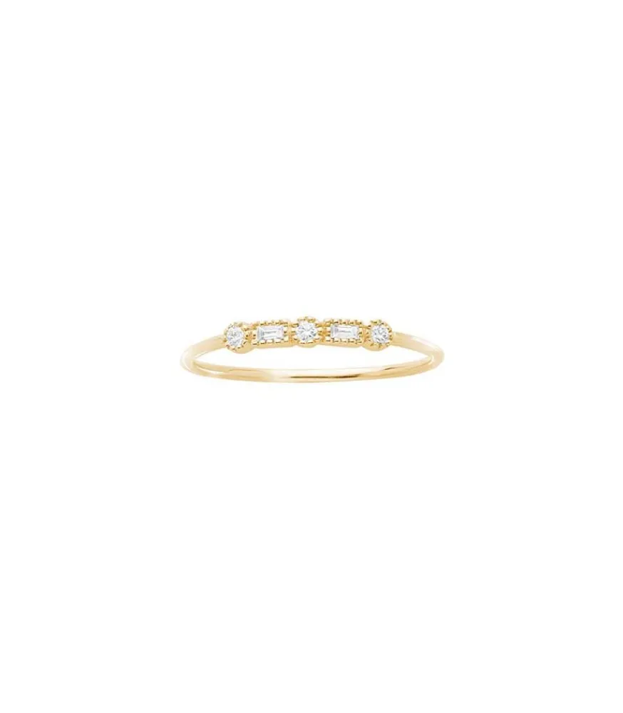 Clearance Bague Serenity Or Jaune Et Diamants Femme Bagues