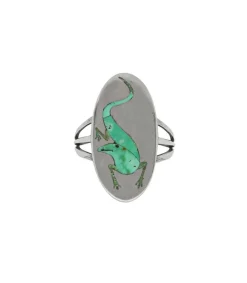 Discount Bague Squamate Turquoise Femme Bagues