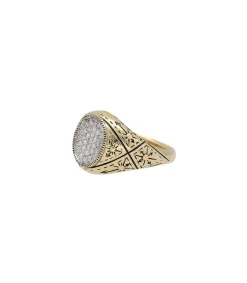 Hot Bague Sunnyside Or Jaune Et Argent Femme Bagues