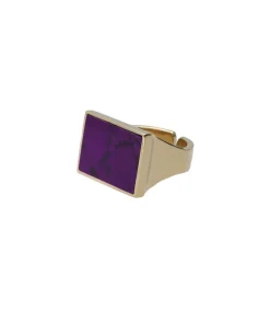 Outlet Bague To Dance Carree Plum Femme Bagues