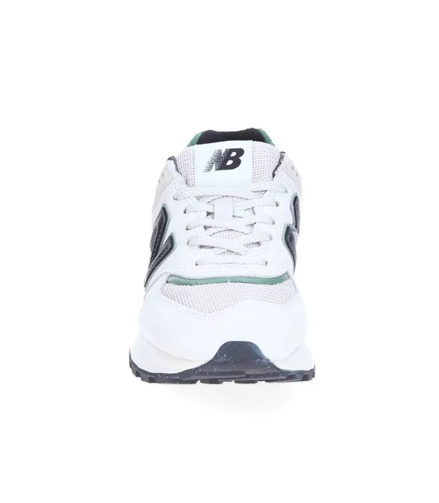 Online Baskets 574 Blanc Et Vert Femme Baskets