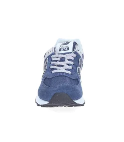 Outlet Baskets 574 Bleu Marine Et Blanc Femme Baskets