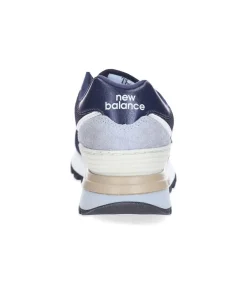 New Baskets 574 Navy White Femme Baskets
