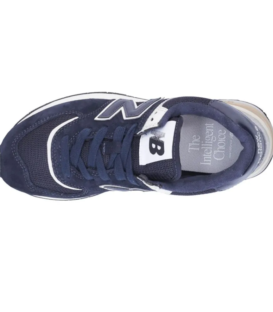 New Baskets 574 Navy White Femme Baskets