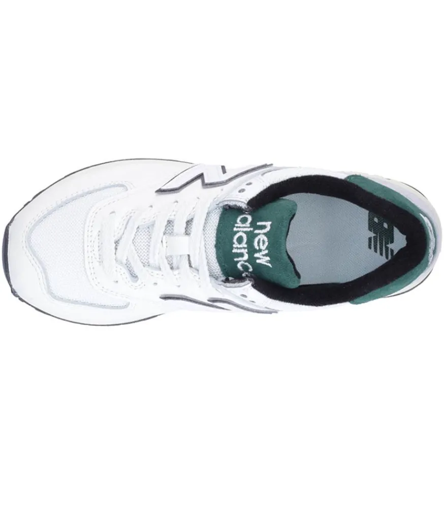 New Baskets 574 White Green Femme Baskets