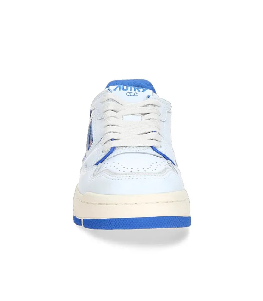 Discount Baskets Clc Blanc Et Bleu Femme Baskets