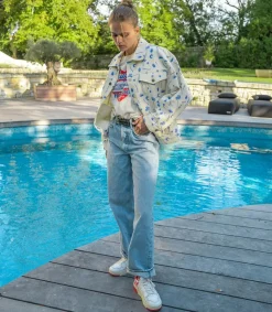 Sale Baskets Clc Blanc Et Rouge Femme Baskets