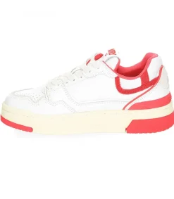 Sale Baskets Clc Blanc Et Rouge Femme Baskets
