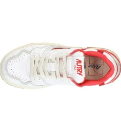 Sale Baskets Clc Blanc Et Rouge Femme Baskets