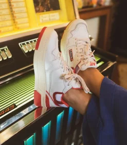 Sale Baskets Clc Blanc Et Rouge Femme Baskets