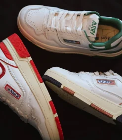 Sale Baskets Clc Blanc Et Rouge Femme Baskets