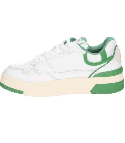 Hot Baskets Clc Blanc Et Vert Femme Baskets
