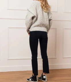 Outlet Baskets Francy Classic Cuir Suede Marine Femme Baskets