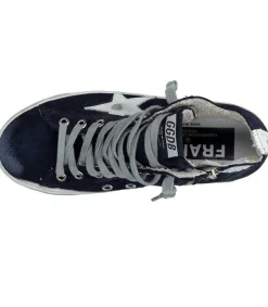 Outlet Baskets Francy Classic Cuir Suede Marine Femme Baskets