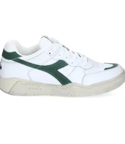 Hot Baskets Homme B.560 Used Blanc/Vert Paturage Homme Baskets
