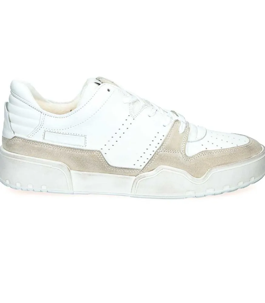 Discount Baskets Homme Emreeh White/Suede Homme Baskets