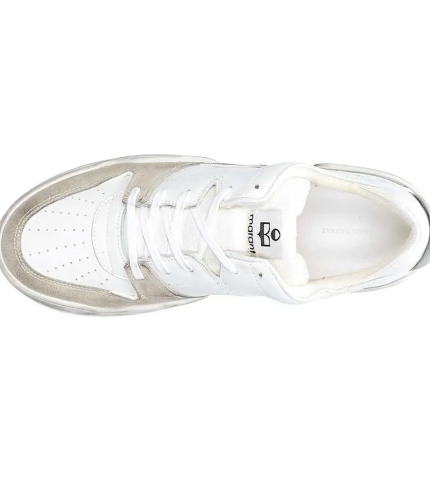 Discount Baskets Homme Emreeh White/Suede Homme Baskets