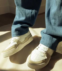 Discount Baskets Homme Emreeh White/Suede Homme Baskets