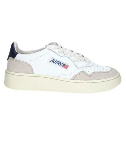 Sale Baskets Homme Medalist Cuir Suede Blanc/Navy Blue Homme Baskets