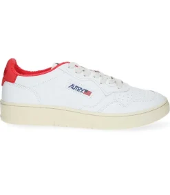 Sale Baskets Homme Medalist Low Goat Sponge White/Red Homme Baskets