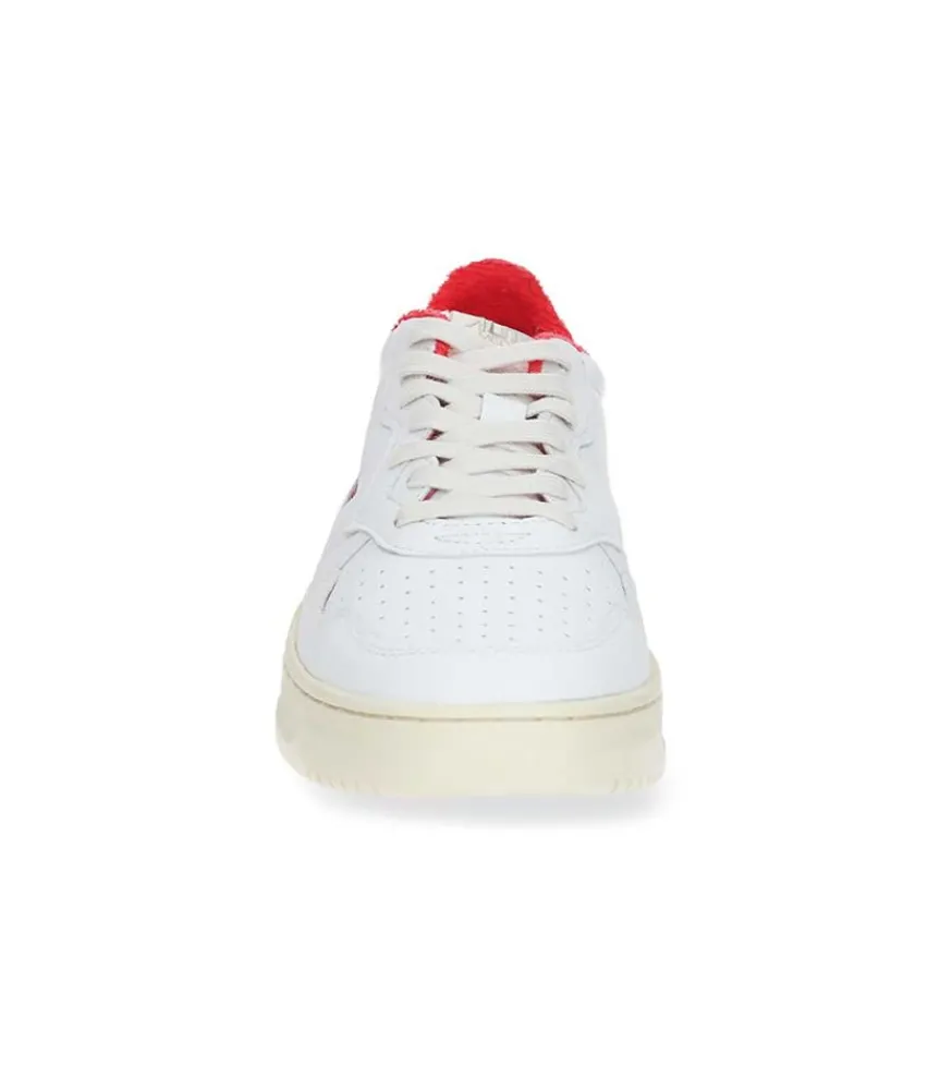Sale Baskets Homme Medalist Low Goat Sponge White/Red Homme Baskets
