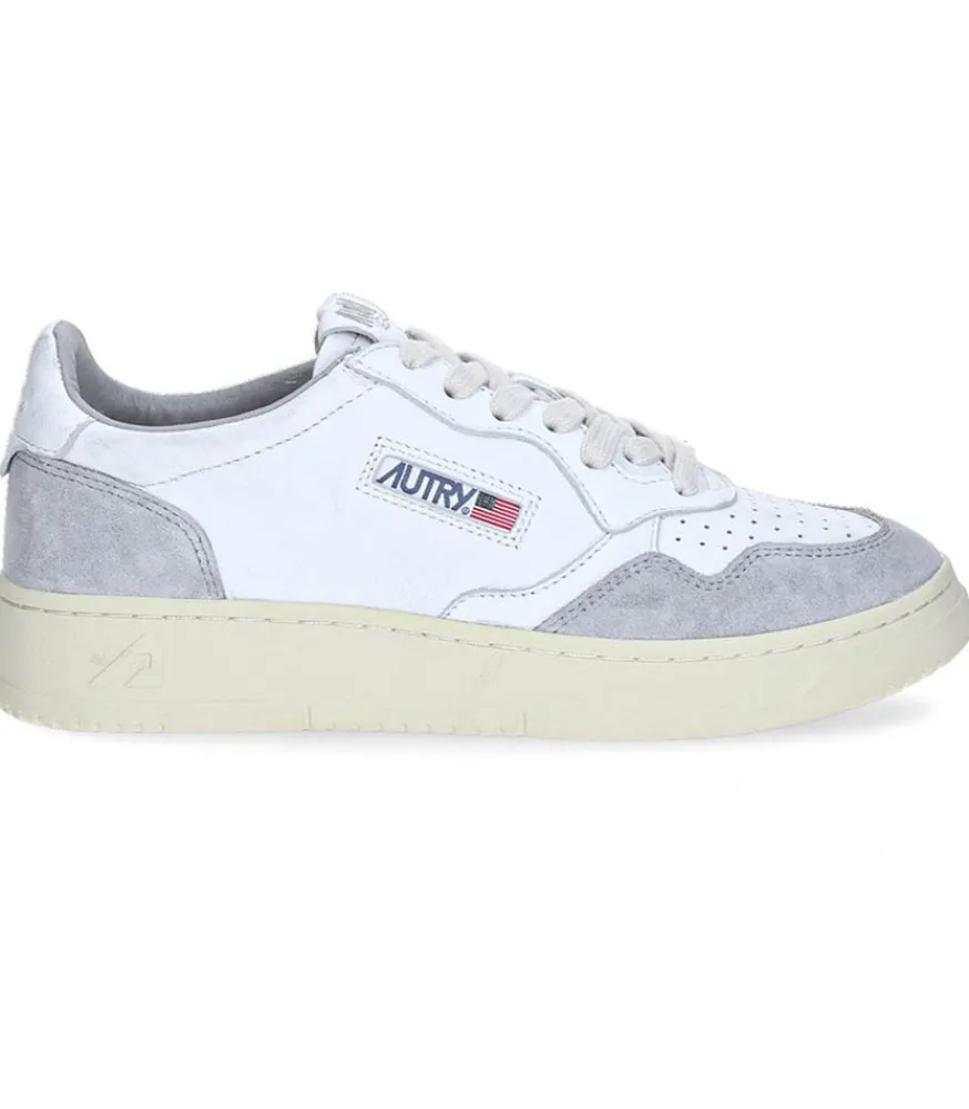 Hot Baskets Homme Medalist Low White/Grey Homme Baskets