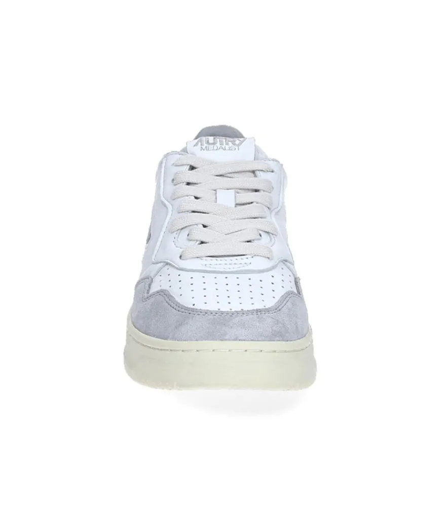Hot Baskets Homme Medalist Low White/Grey Homme Baskets