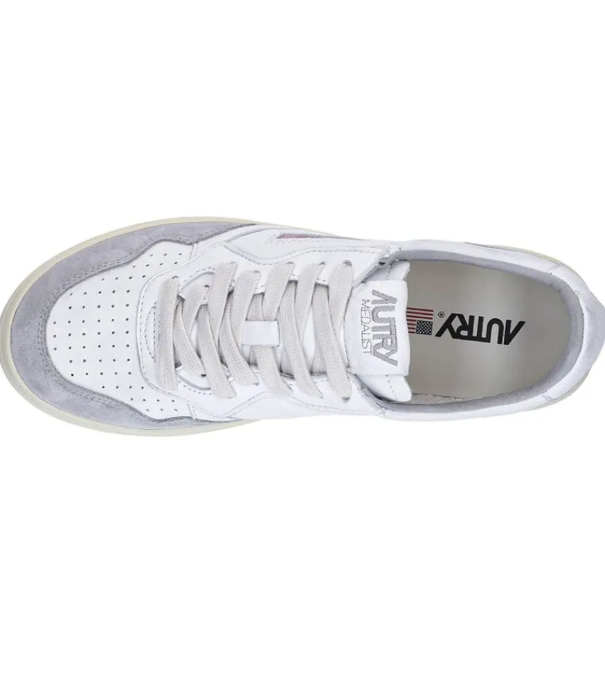 Hot Baskets Homme Medalist Low White/Grey Homme Baskets