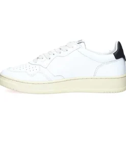 Outlet Baskets Homme Medalist Low Leather White/Black Homme Baskets