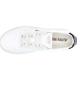 Outlet Baskets Homme Medalist Low Leather White/Black Homme Baskets