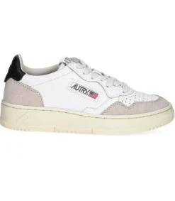 Outlet Baskets Medalist Low Daim Et Cuir White/Black Femme Baskets