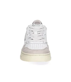 Outlet Baskets Medalist Low Daim Et Cuir White/Black Femme Baskets