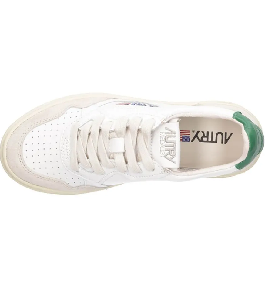 Baskets Medalist Low Leather Suede White/Amazon Femme Baskets