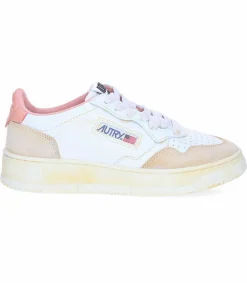 New Baskets Medalist Low Super Vintage Blanc Jaune Et Sashimi Femme Baskets