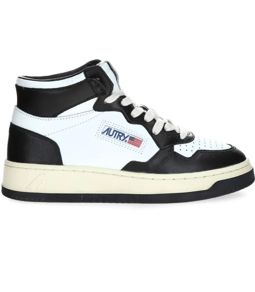 Baskets Medalist Mid Blanc Et Noir Femme Baskets