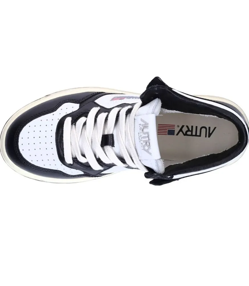 Baskets Medalist Mid Blanc Et Noir Femme Baskets