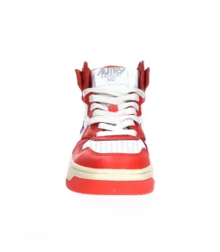 Outlet Baskets Medalist Mid Blanc Et Orange Femme Baskets