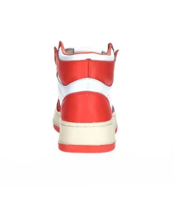 Outlet Baskets Medalist Mid Blanc Et Orange Femme Baskets