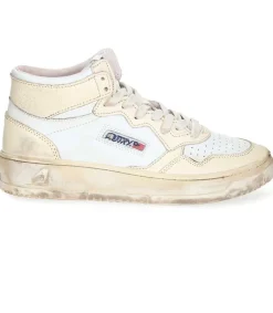 Baskets Medalist Super Vintage Mid Leather White/Ivory Femme Baskets