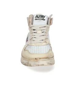 Baskets Medalist Super Vintage Mid Leather White/Ivory Femme Baskets