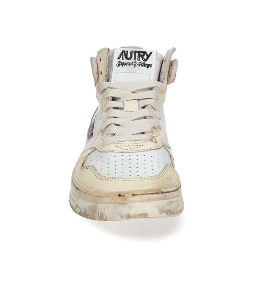 Baskets Medalist Super Vintage Mid Leather White/Ivory Femme Baskets