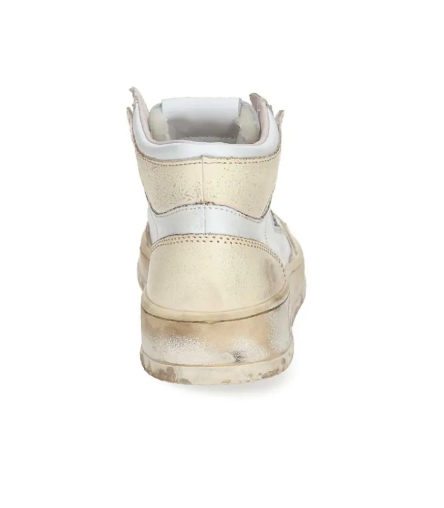 Baskets Medalist Super Vintage Mid Leather White/Ivory Femme Baskets