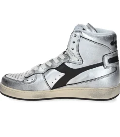 Discount Baskets Mi Silver Used Argento/Nero Femme Baskets